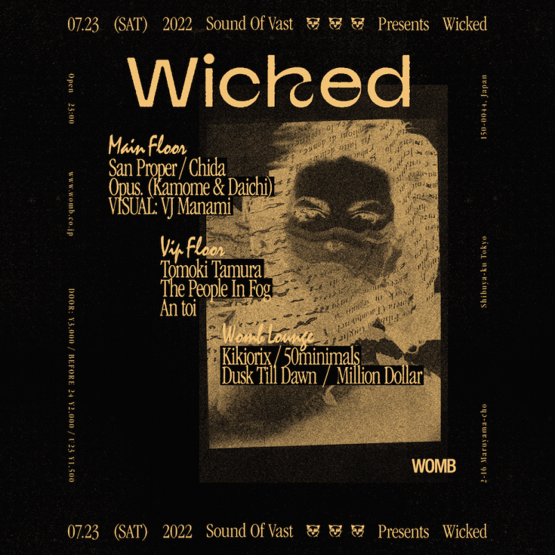 Sound Of Vast presents Wicked with San Proper