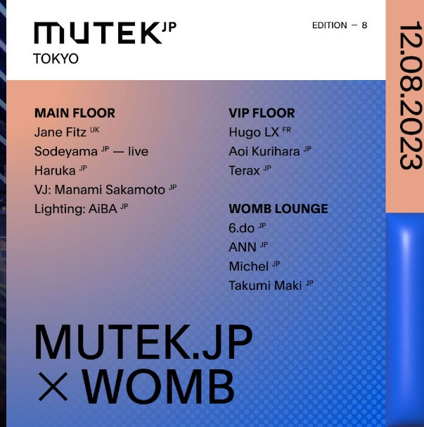 MUTEK.JP × WOMB