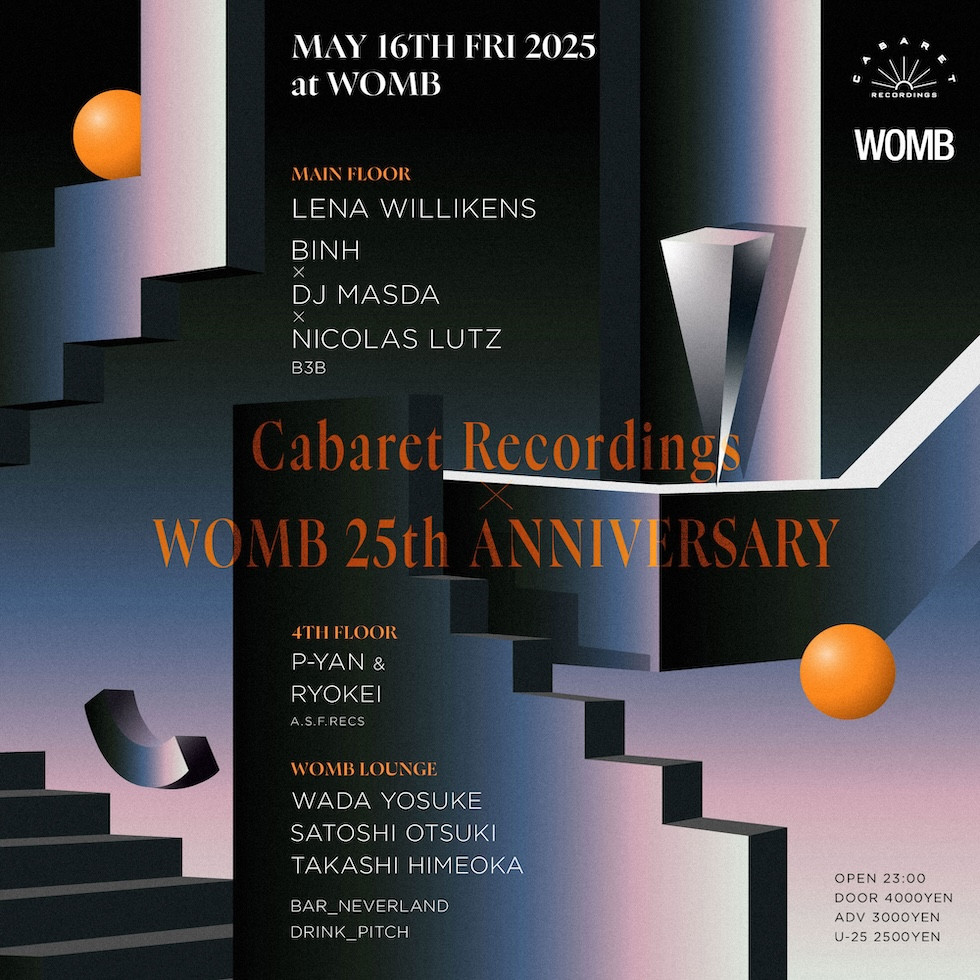 CABARET RECORDINGS × WOMB 25TH ANNIVERSARY