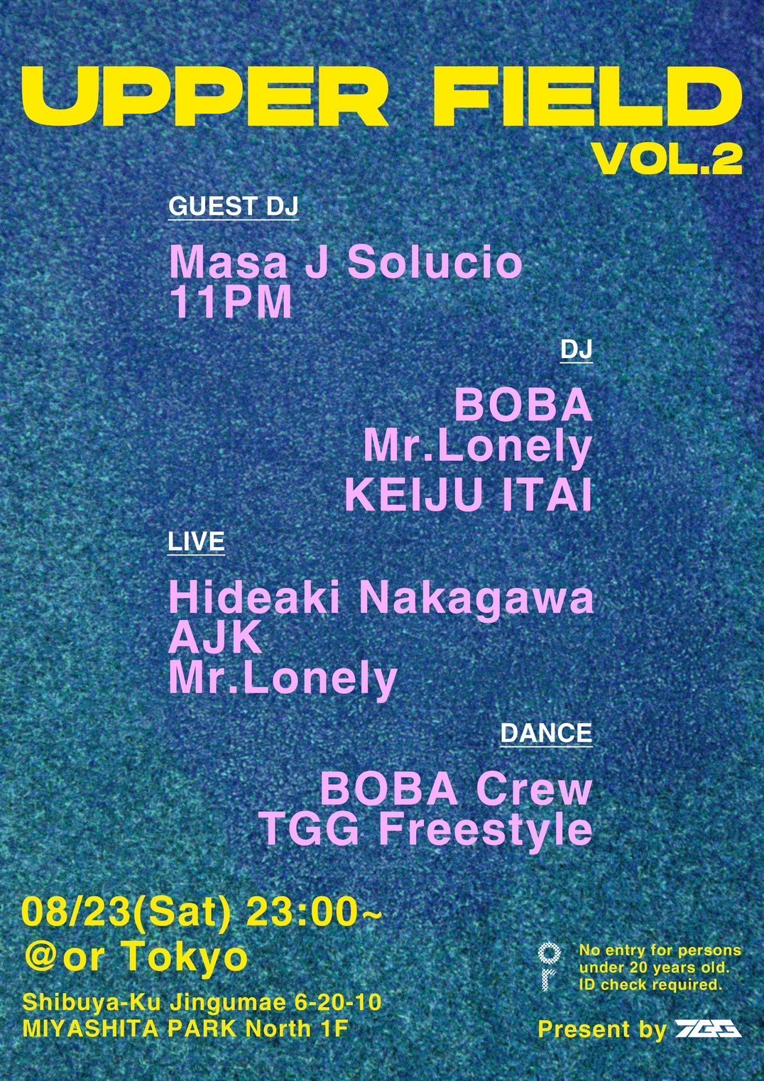 『UPPER FIELD Vol.2 Present by TGG』