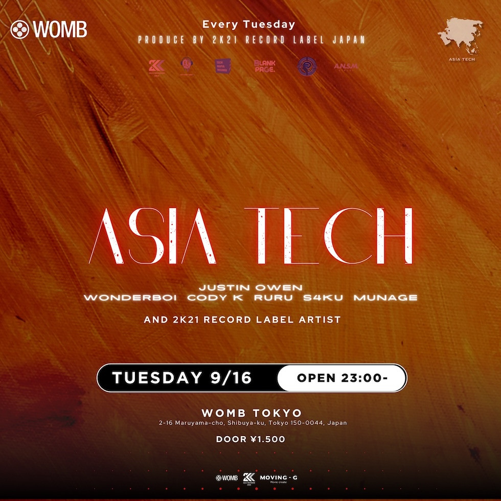 ASIA TECH PRODUCED BY 2K21 RECORDS JAPAN