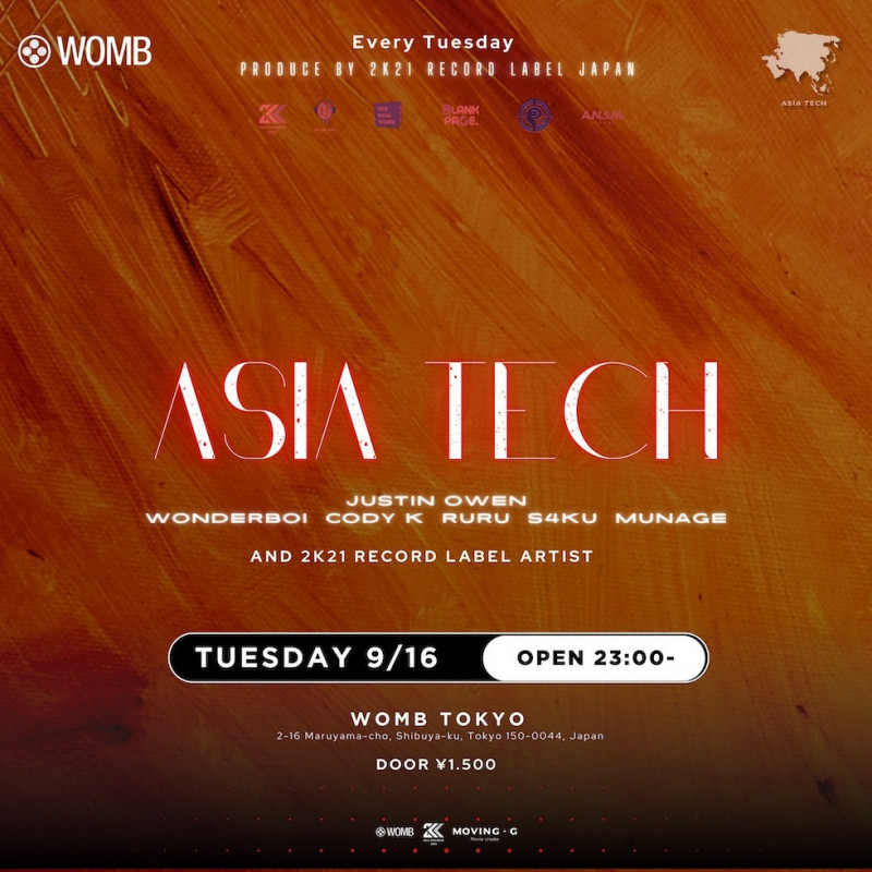 ASIA TECH PRODUCED BY 2K21 RECORDS JAPAN