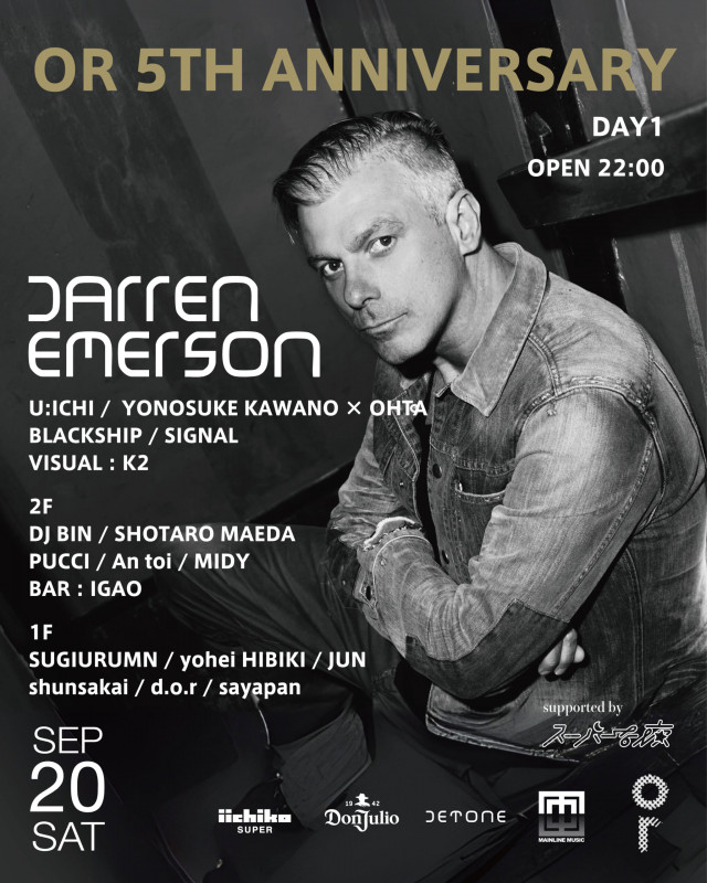 OR 5TH ANNIVERSARY feat. DARREN EMERSON