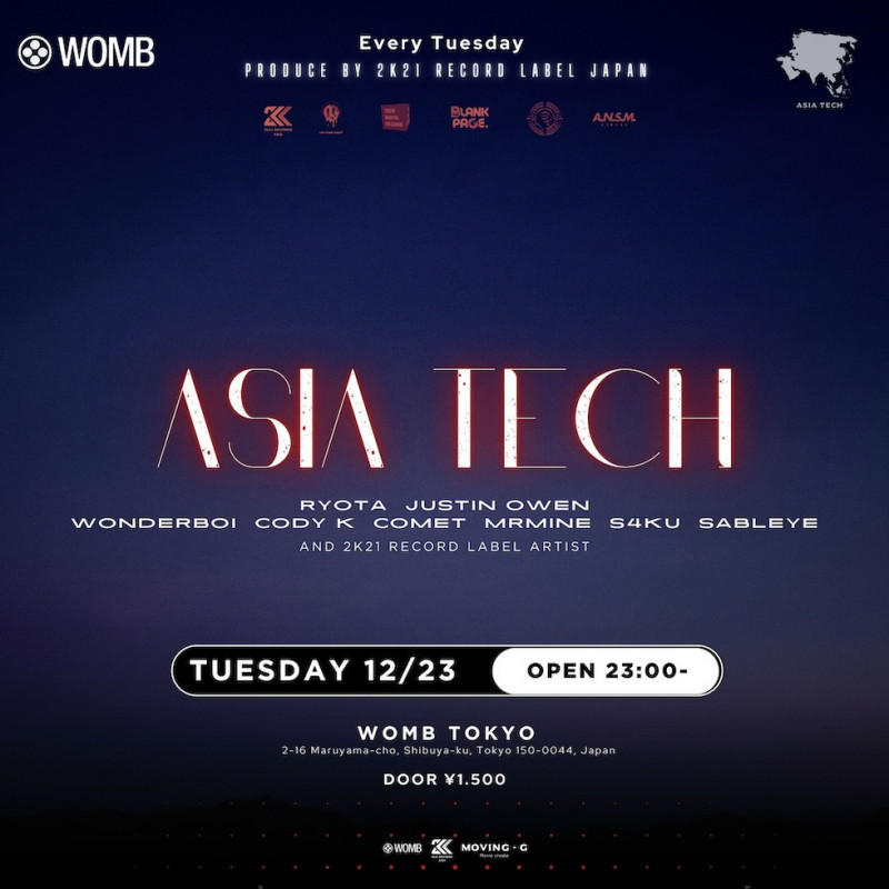 ASIA TECH PRODUCED BY 2K21 RECORDS JAPAN
