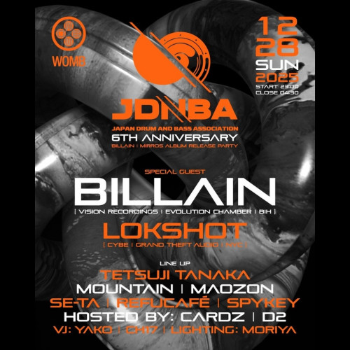 JDNBA 6TH ANNIVERSARY-BILLAIN / MIRROS ALBUM RELEASE PARTY-