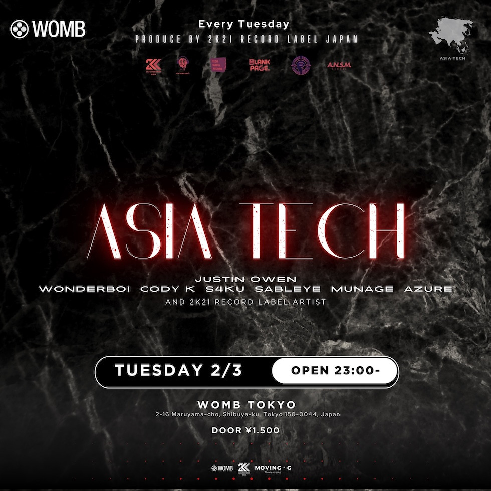 ASIA TECH PRODUCED BY 2K21 RECORDS JAPAN