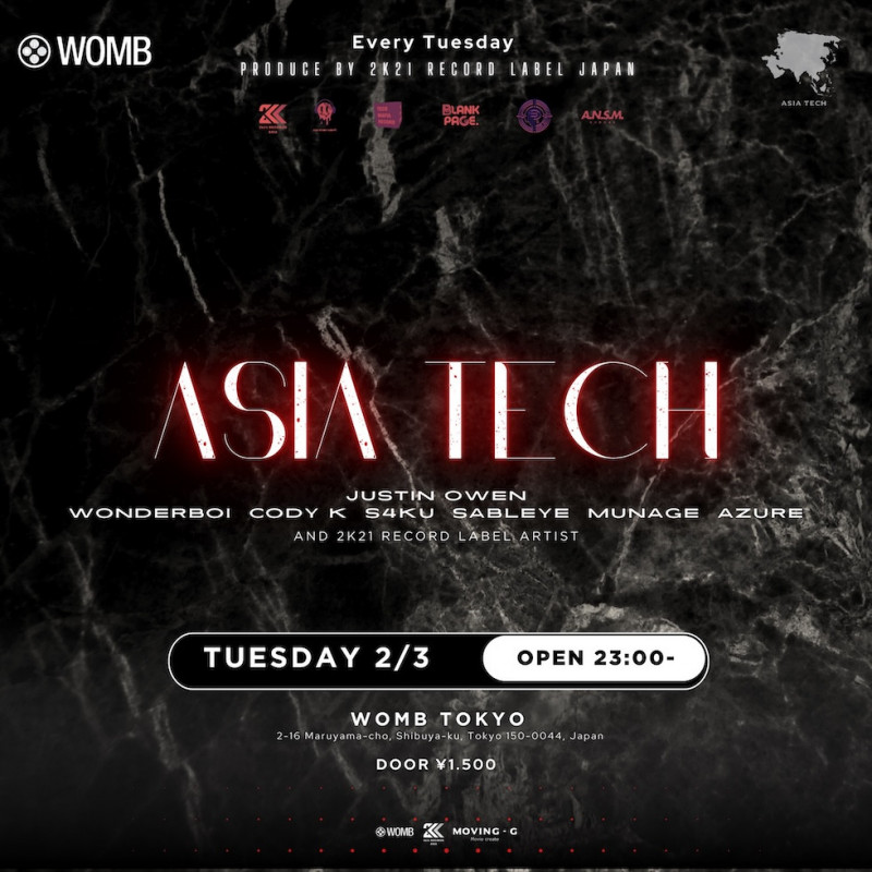 ASIA TECH PRODUCED BY 2K21 RECORDS JAPAN