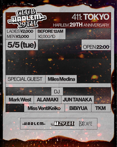 411 Tokyo -HARLEM 29TH ANNIVERSARY-