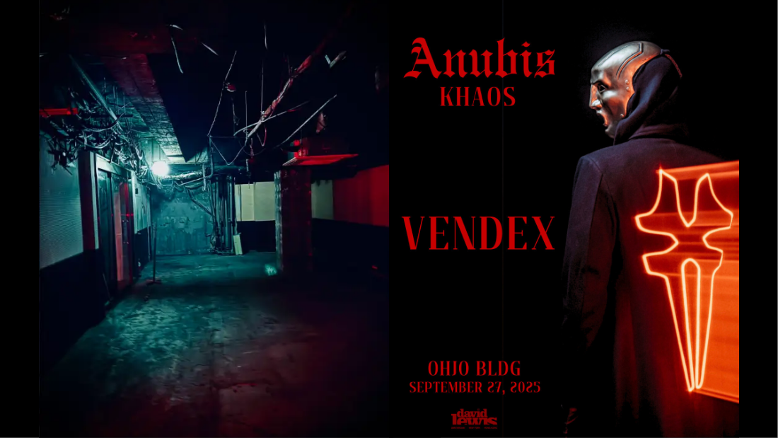 【前売チケット販売中】VENDEX 9/27 来日LIVE!@王城ビル ダークハードテクノ