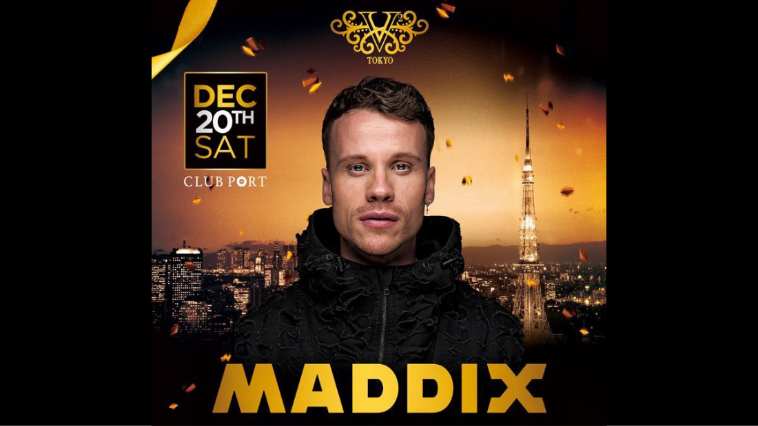【先行チケット販売中】MADDIX 来日決定！2025年12月20日（土）＠V2 TOKYO