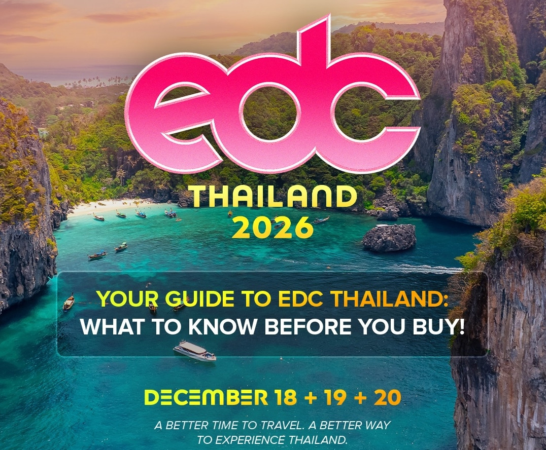 タイ・プーケット開催『EDC Thailand 2026』豪華ラインナップ発表！ Green Velvet B2B Steve Angelloなど出演、「Neon Garden」ステージも追加