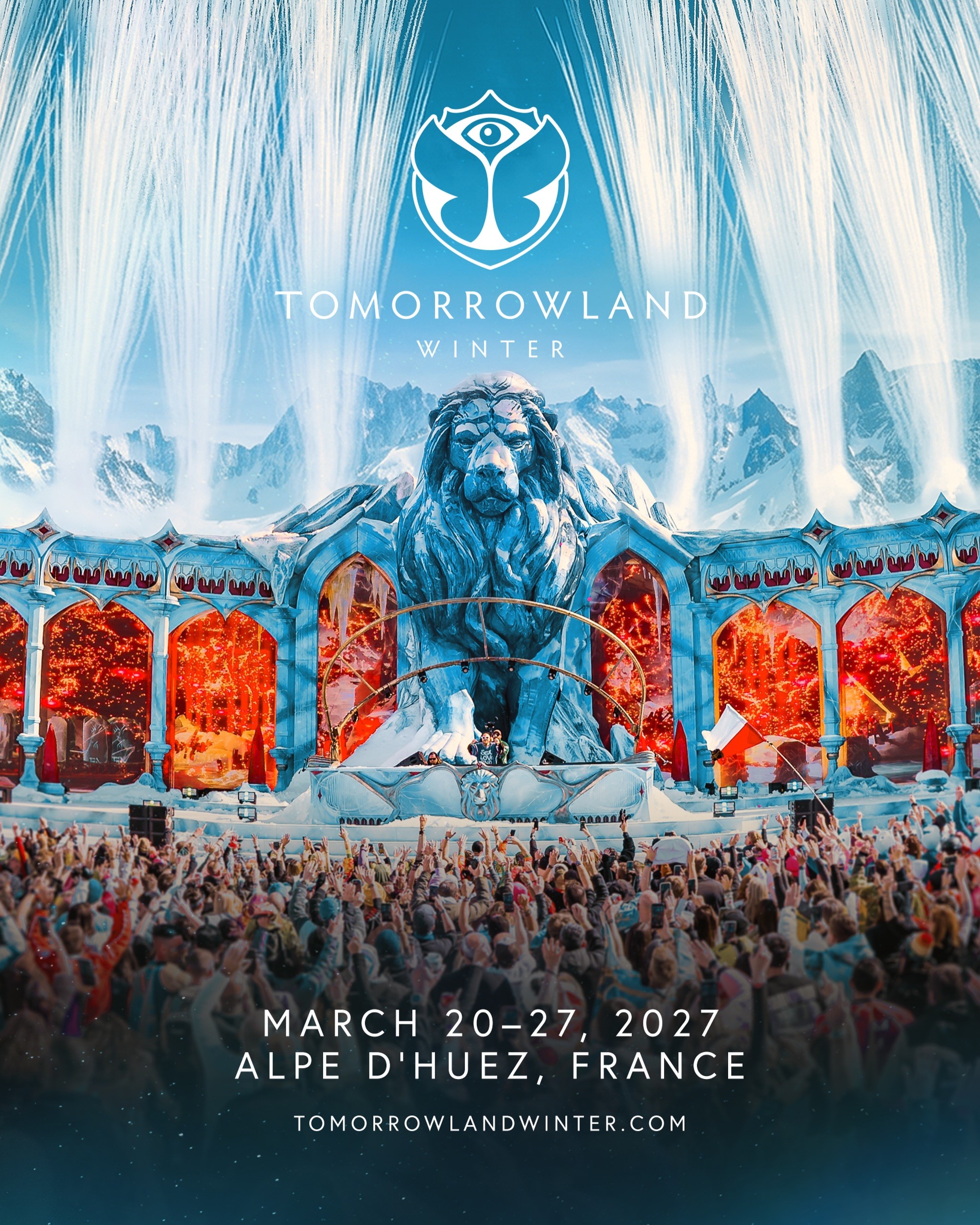 「Tomorrowland Winter 2027」3月20日〜27日にフランス・アルプスで開催決定　雪山を舞台にした世界最高峰のダンスミュージックフェス